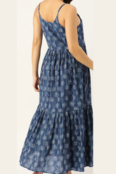 Blue Floral Printed Cami Dress